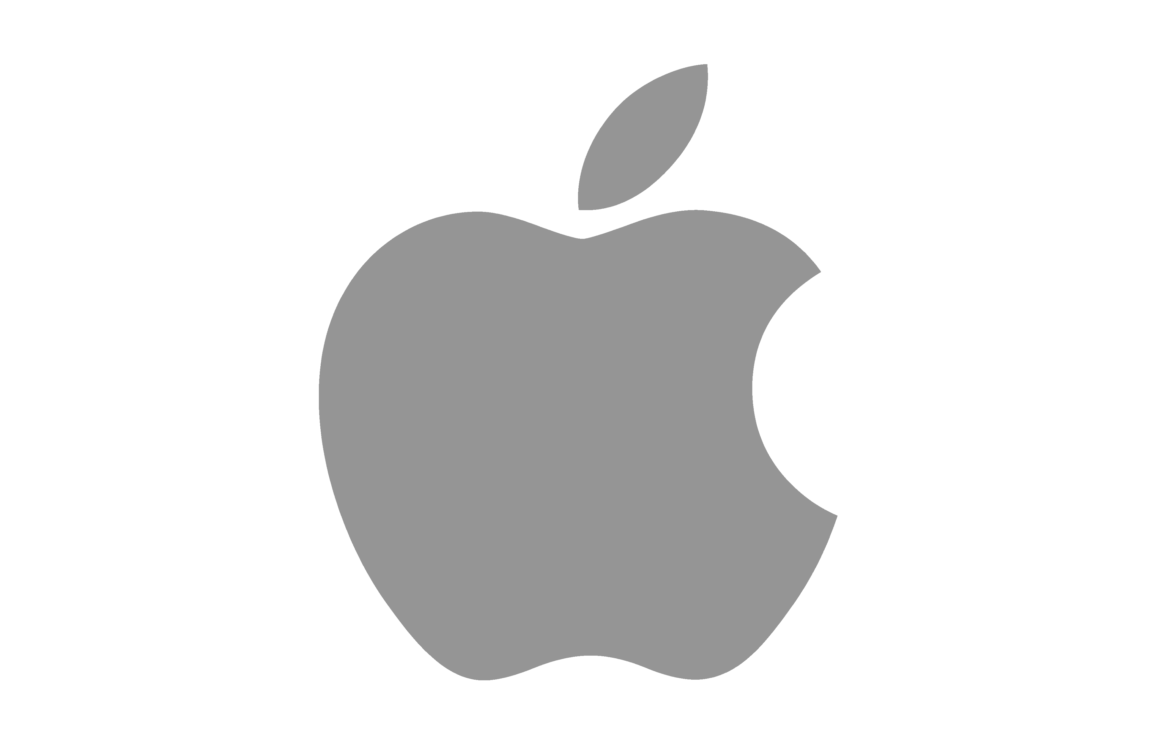 apple logo gray