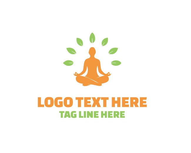 Mindful Yoga Silhouette Logo