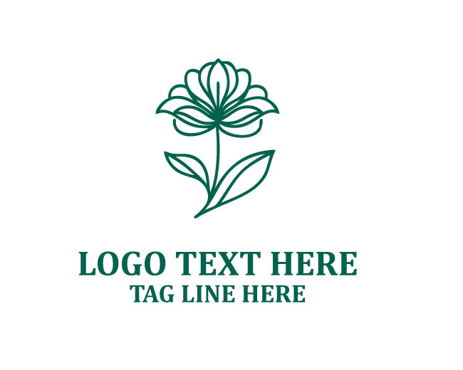 : Minimal Petal Flower Logo