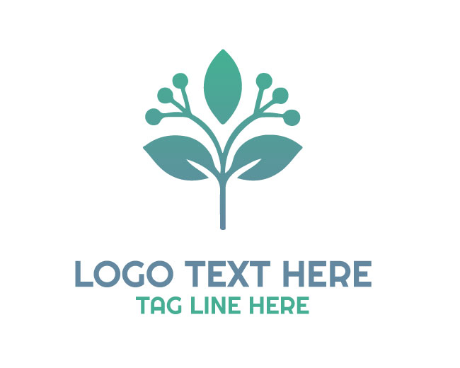 Minimal Linear Floral Logo