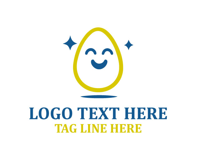 Baby Cute Egg Logo