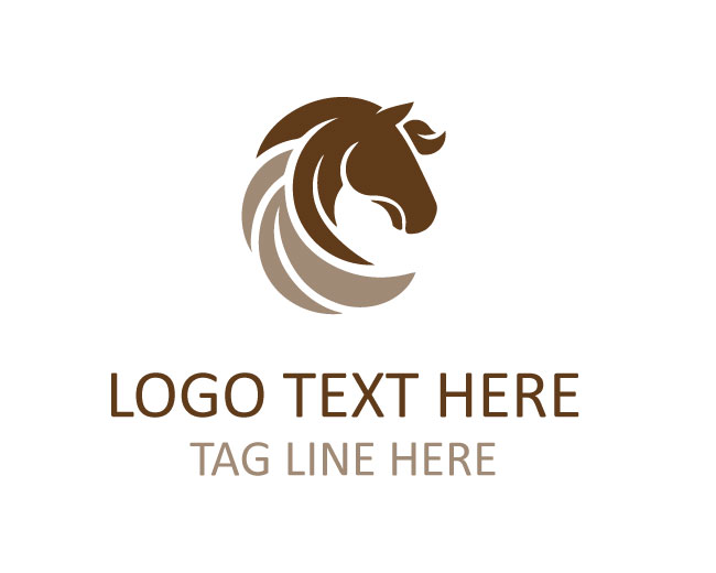 Elegant Linear Horse Logo Mark