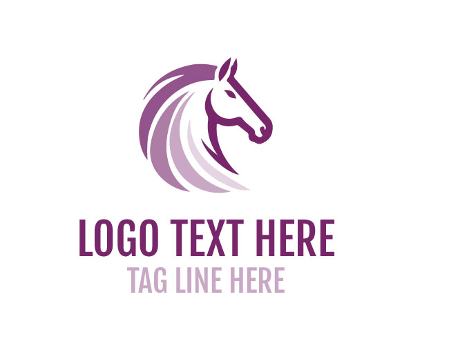 Equestrian Linear Horse Logo Design