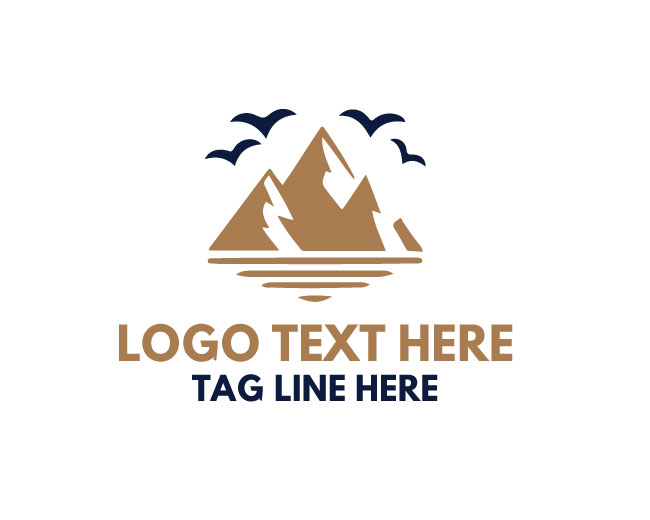 Double Peak Mountain Logo