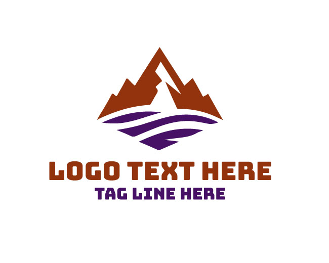 Mountain nature Logo