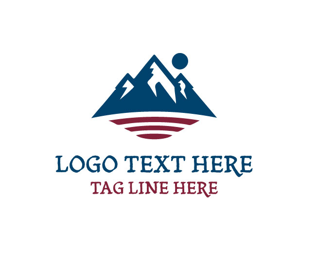 Line Art Mountain Logo