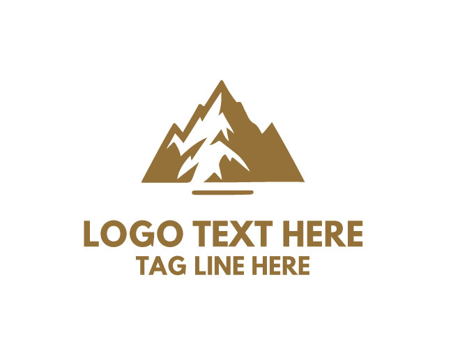 Luxury Gold Mountain Logo
