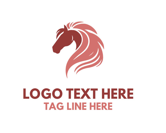 Modern Linear Horse Icon Logo