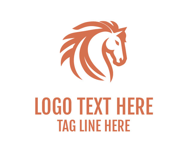 Modern Linear Horse Brand Identity Logo