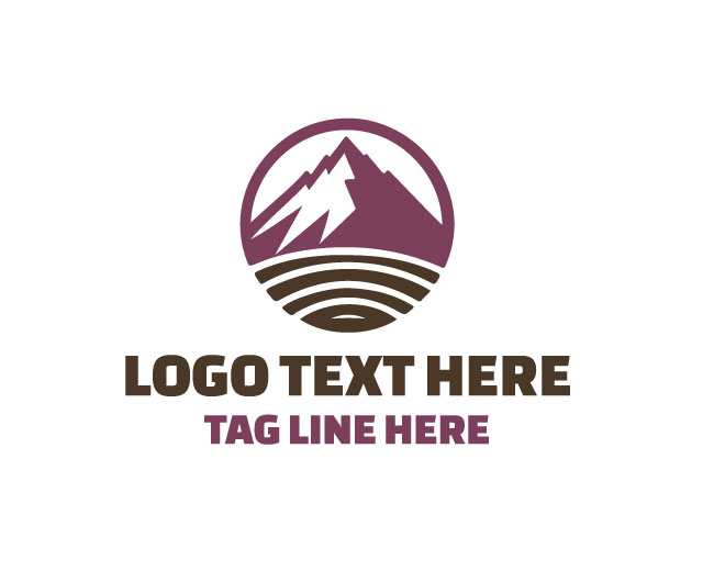 Modern Minimal Mountain Logo