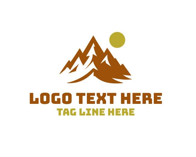 Modern Mountain Symbol Logo