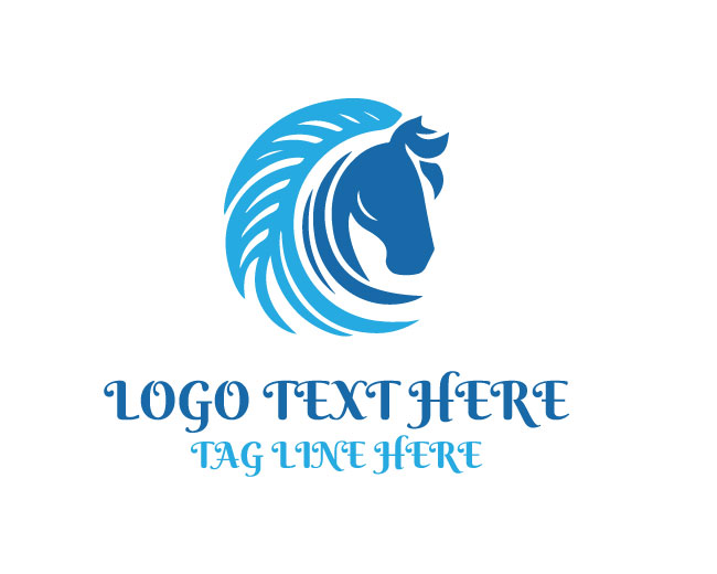 Ranch Brand Linear Horse Logo