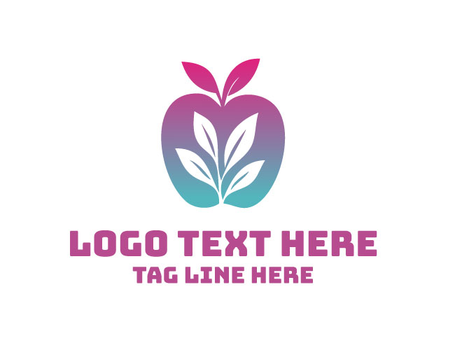 Organic Apple Abstract Logo