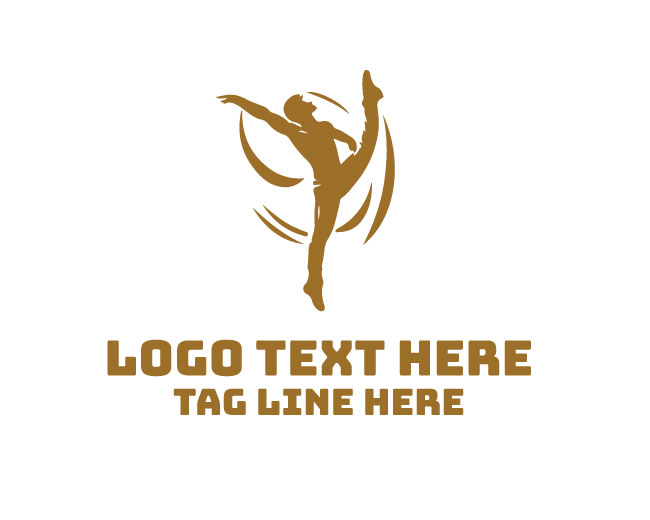 Fitness Dance Dancer Brand Logo