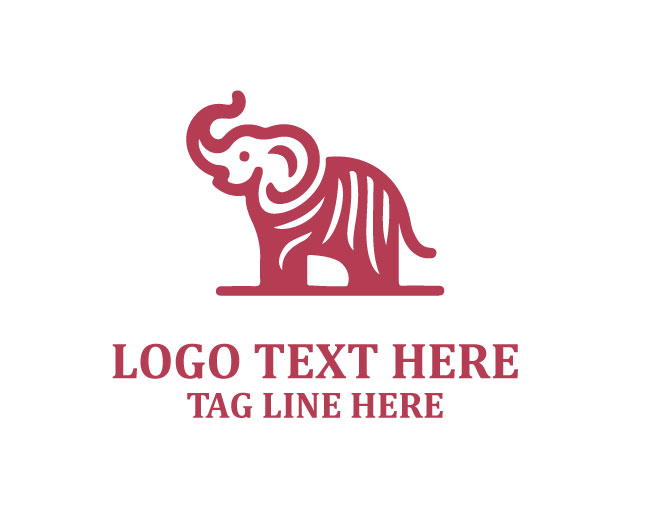 Modern Minimal Elephant Logo Design
