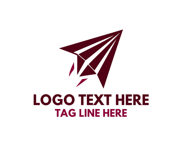 Creative Idea Paper Plane Logo