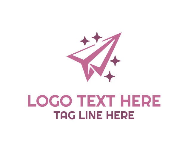 Digital Communication Paper Plane Logo