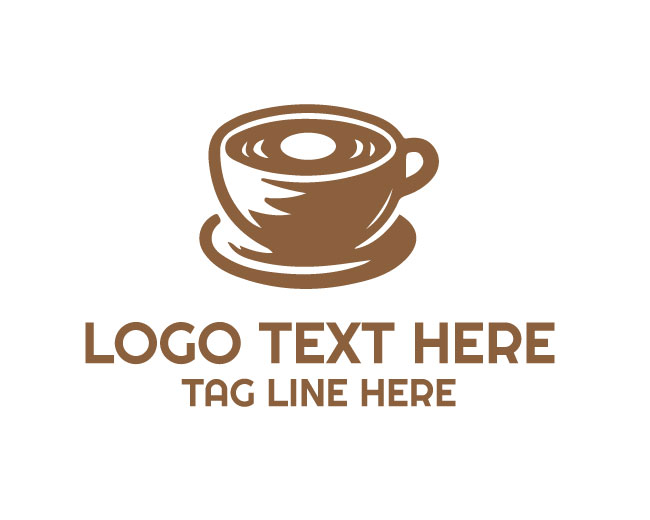 Minimal Art Coffee Cup Logo
