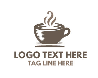Modern Coffee Cup Brand Logo
