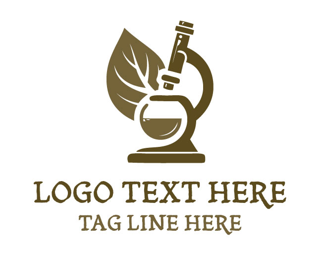 Microscope Leaf Eco Lab Logo