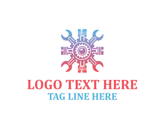 Mechanic Tools Wings Logo