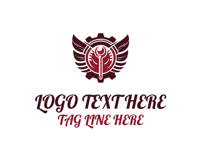 Wrench Tools Wings Logo