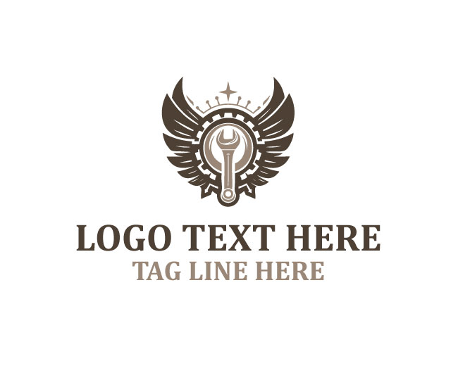 Winged Tools Wrench Logo