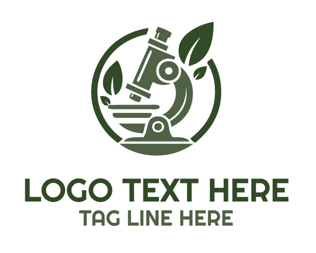 Green Tech Leaf Scope Logo