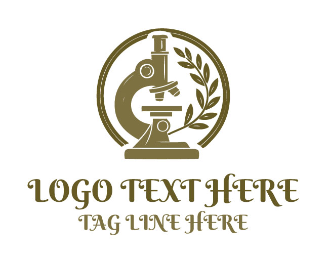Leaf Health Lab Microscope Logo