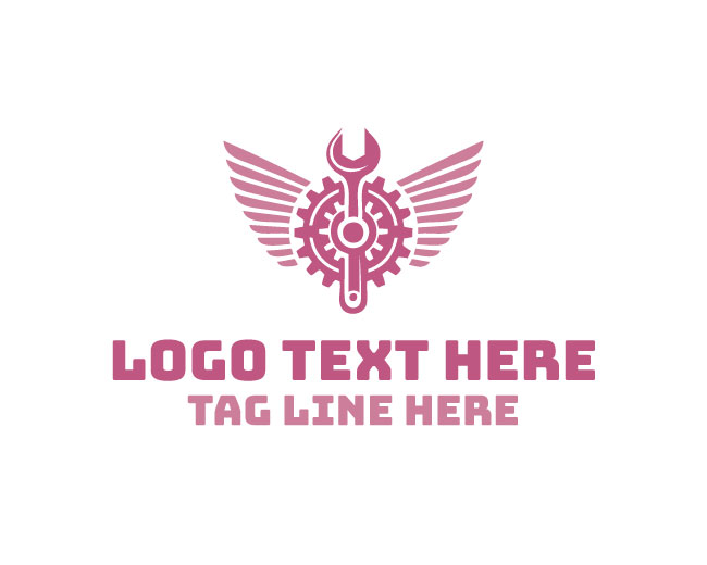 Winged Industrial Tools Logo