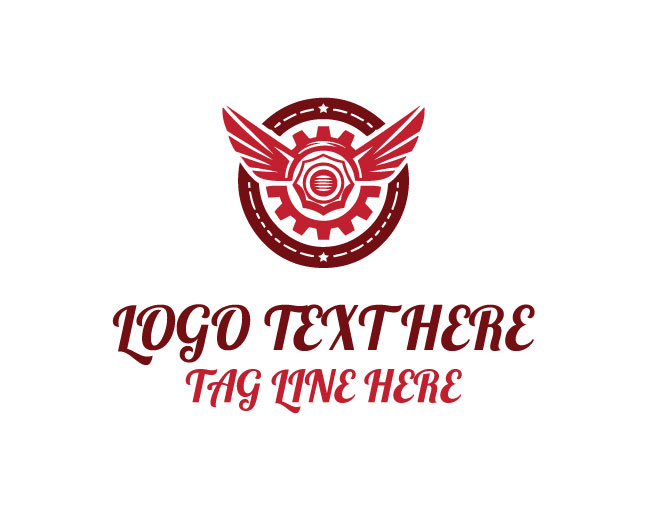 Winged Mechanic Symbol Logo