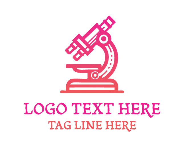  Lab Research Microscope Logo