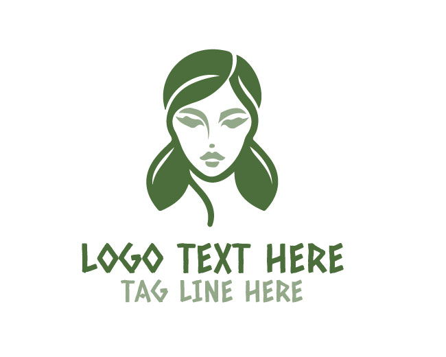Elegant Linear Lady Face Design