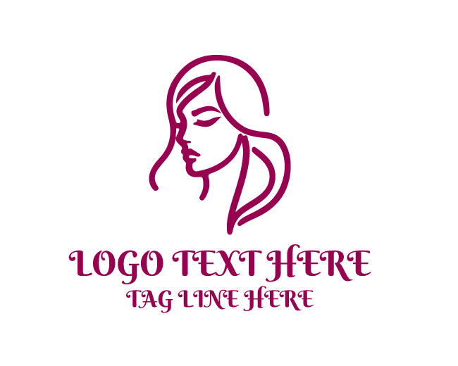 Creative Lady Face Branding Design