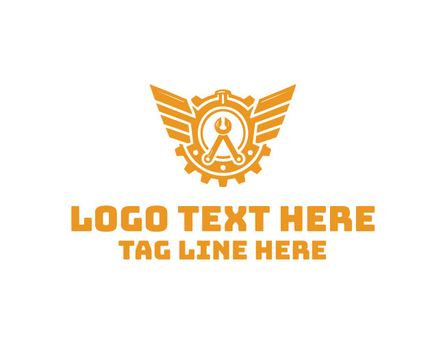 Visual Mechanic Wings Logo