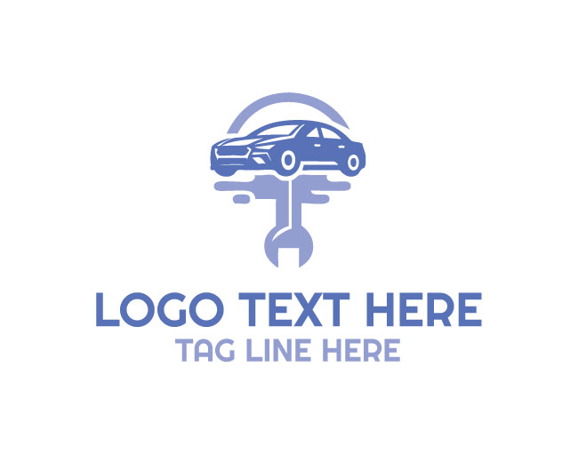 Wrench Mechanic Car Logo
