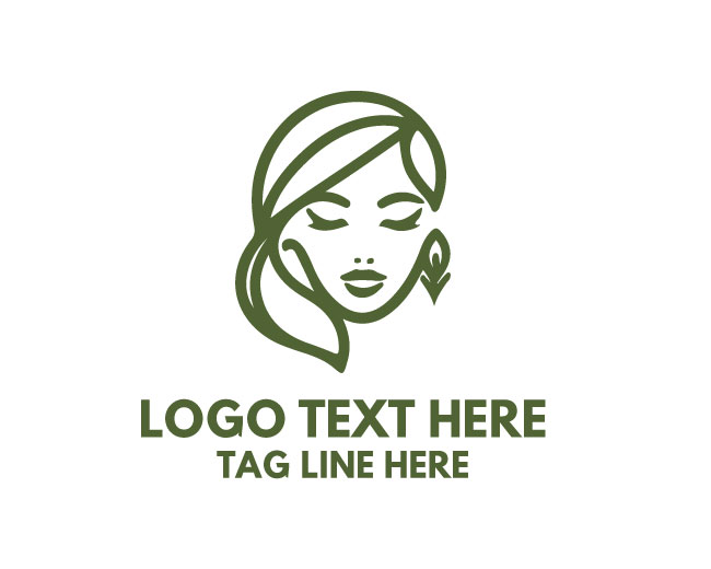 Beauty Woman Linear Style Design