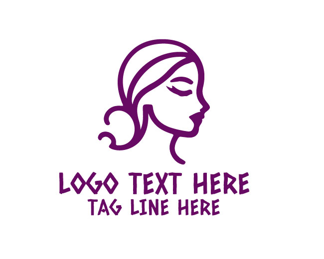 Elegant Lady Face Artistic Design