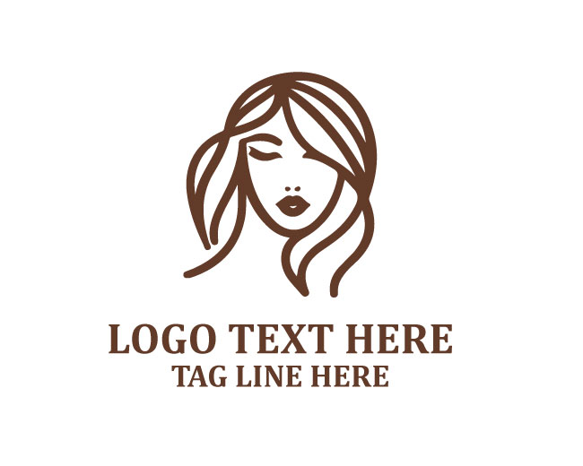 Stylish Lady Face Graphic Design