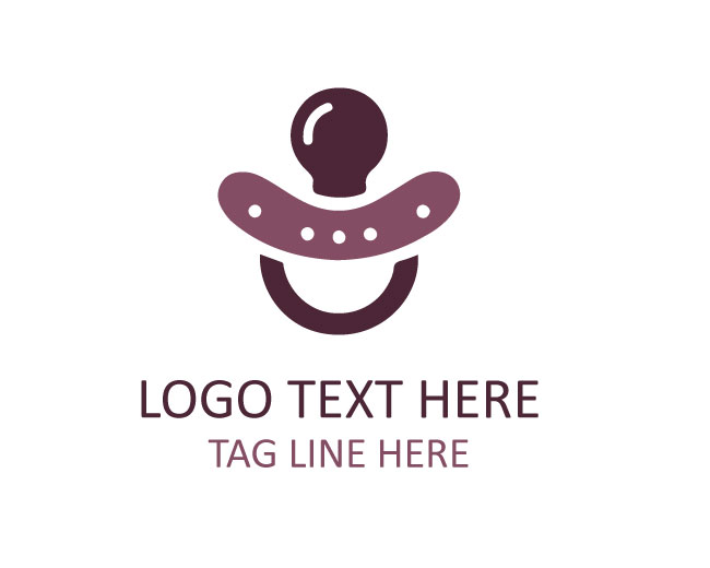 Cute Pacifier Baby logo