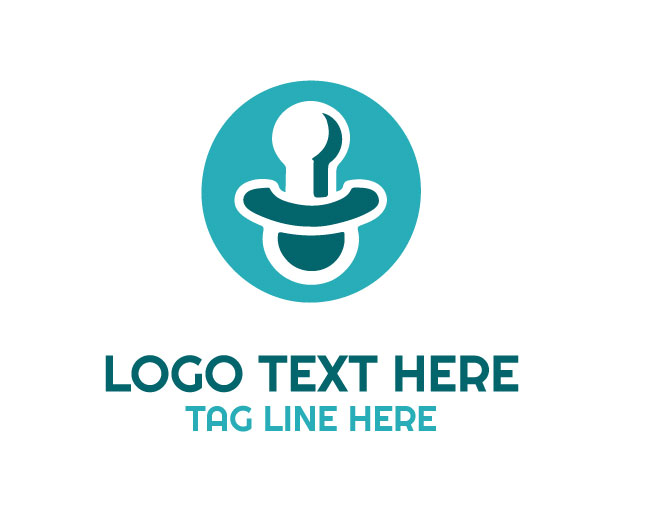 Sleek Pacifier Branding logo