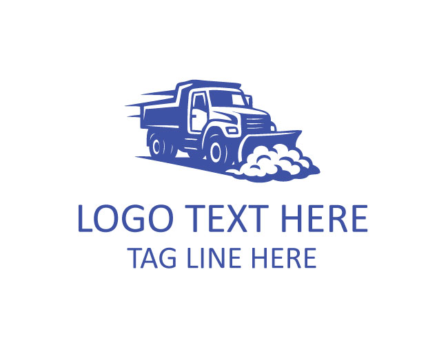 Industrial Snow Removal Truck Logo