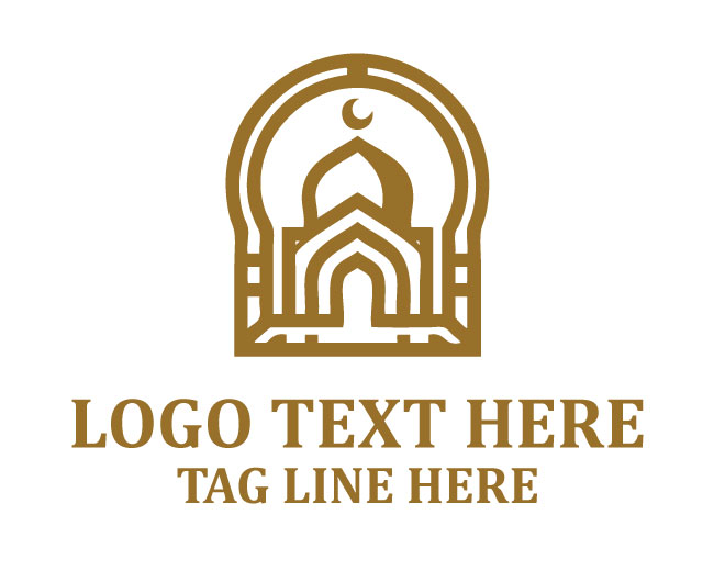 Arabesque Mosque Pattern Logo