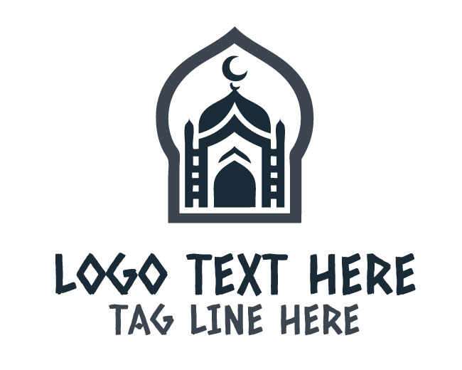 Geometric Islamic Mosque Logo