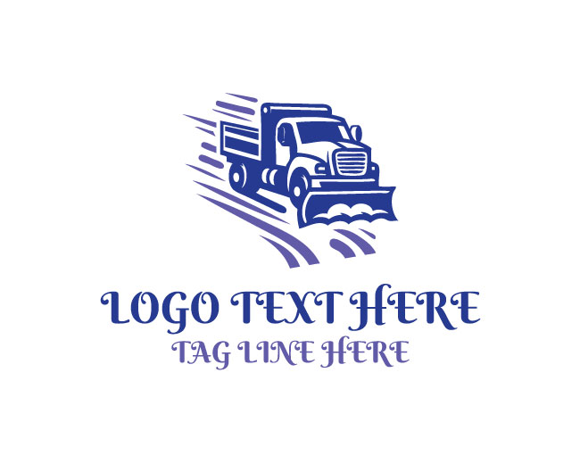Modern Snow Truck removal Logo