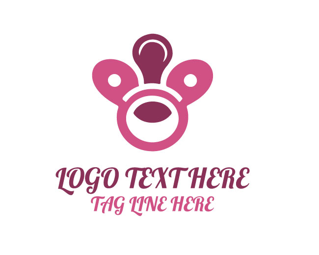 Pacifier Round Base Logo