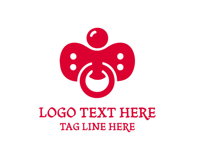  Pacifier Solid Design Logo