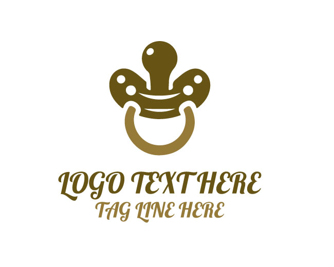Pacifier Creative Shape Logo