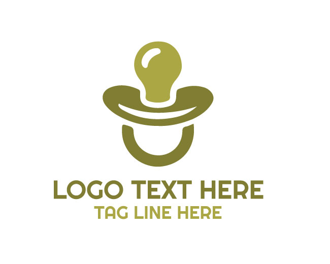Rounded Edge Pacifier Logo