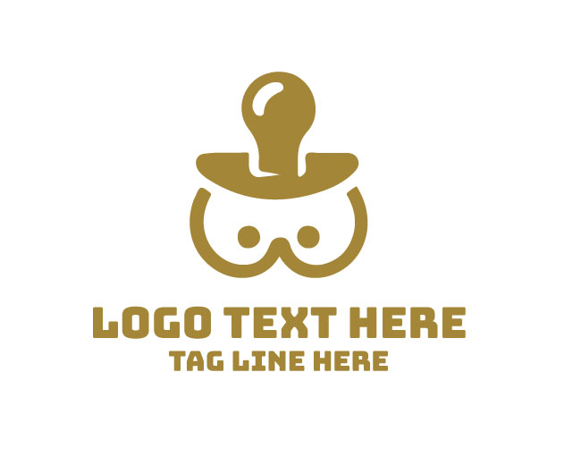 Modern Ring Pacifier Logo